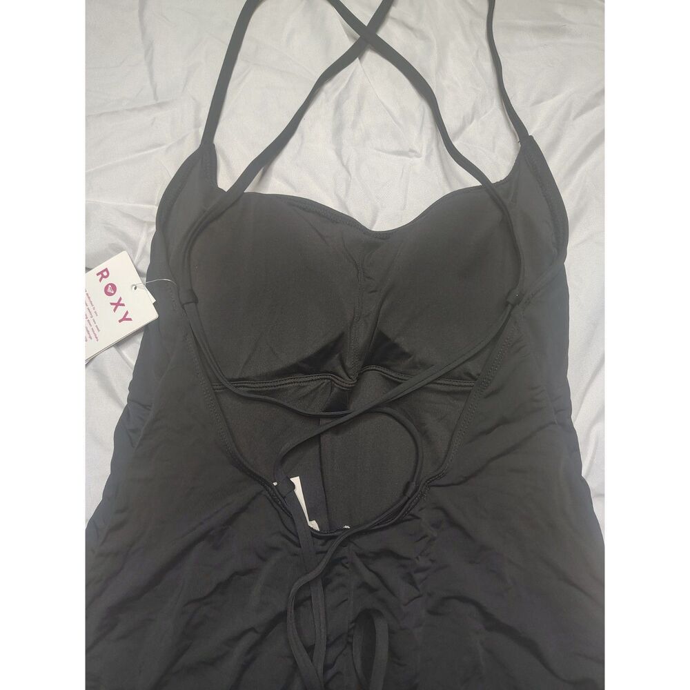 NWT Roxy SD Beach Classics Fashion One Piece Swimsuit Size L Surf Beach Black - Picture 3 of 11